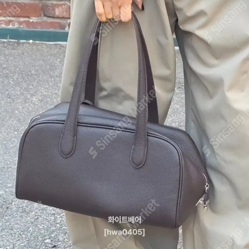 [BUNJANG] Leather Bowling Bag / 소가죽 볼링백(새상품)