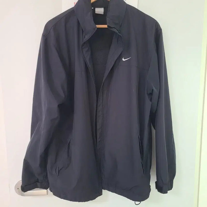 [BUNJANG] Nike Old School Black Windbreaker Jacket / 나이키 올드스쿨 블랙 바람막이 점퍼
