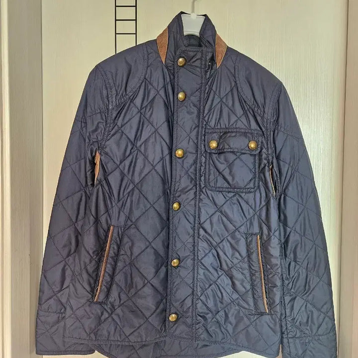 [BUNJANG] Polo Navy Quilted Jacket / 폴로 네이비 퀄팅 자켓