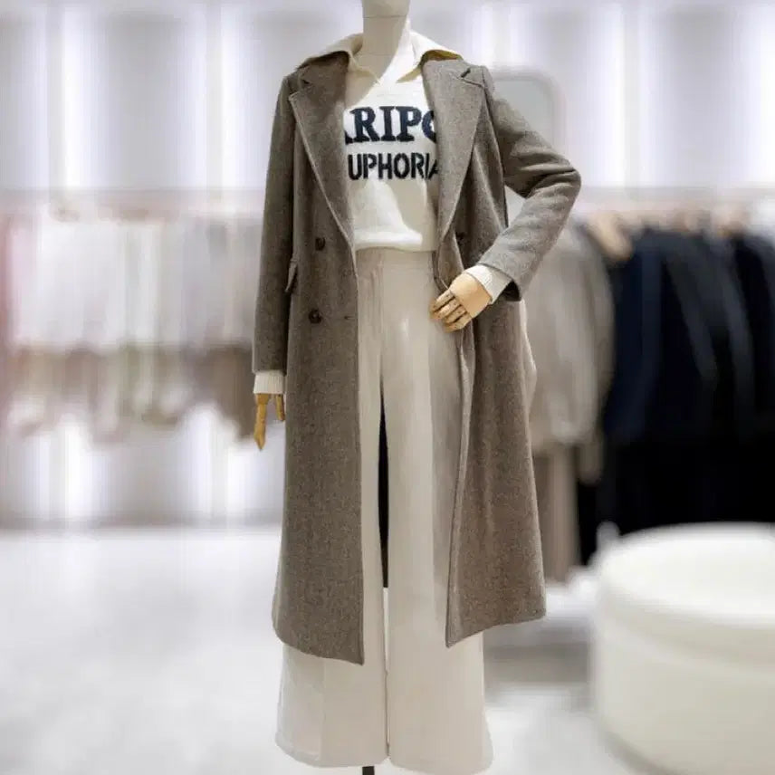 [BUNJANG] BYLYNN Herringbone Double Button Wool Coat / 라인 울코트! 쿠에른 호와스 lfm 시야쥬 리본빛 얼바닉30 에토스