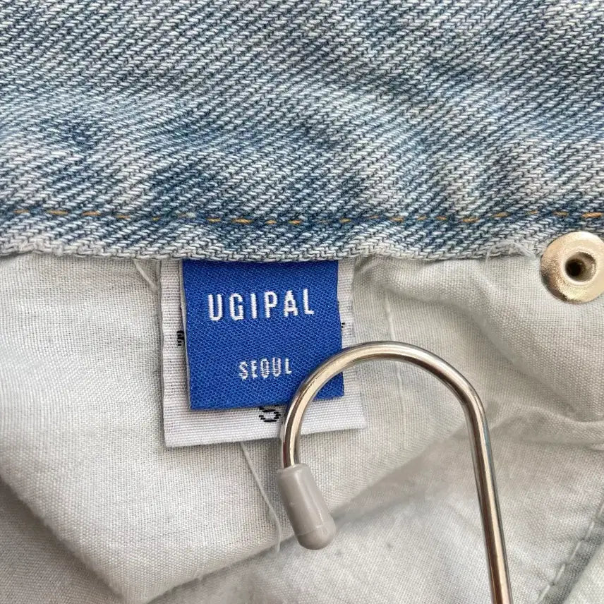 [BUNJANG] UGIPAL Seoul Wide Denim Pants / UGIPAL 서울 절개 라인 와이드 데님 팬츠
