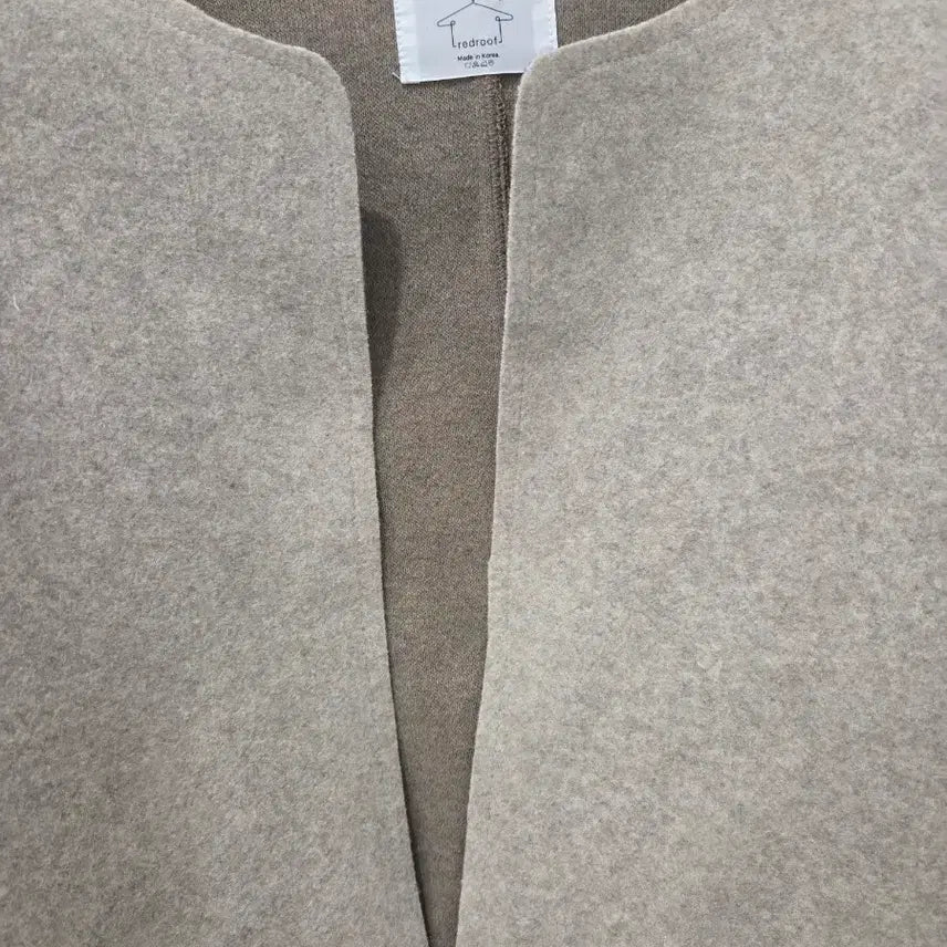 [BUNJANG] Beige Round Neck Pocket Jacket / 베이지 라운드넥 포켓 자켓