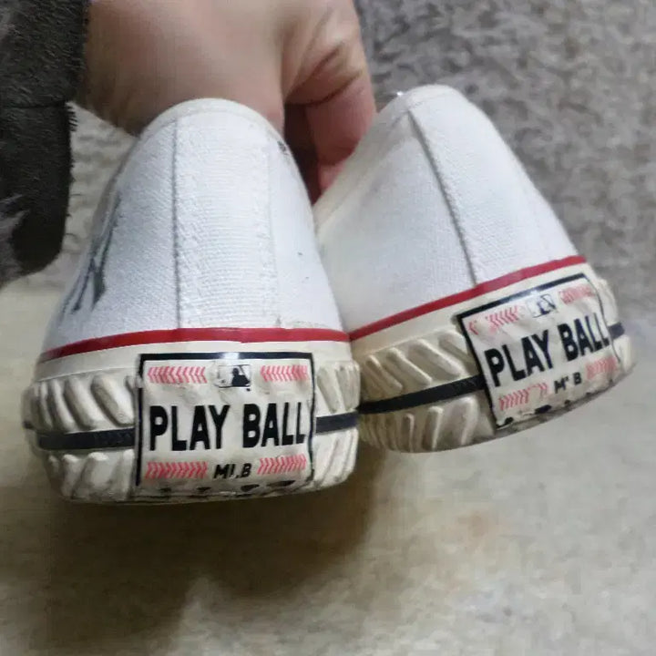 [BUNJANG] MLB New York Playball Canvas Sneakers / 후루룩구제 260 엠엘비 mlb 플레이볼 컨버스화 운동화 뉴욕 스니커즈