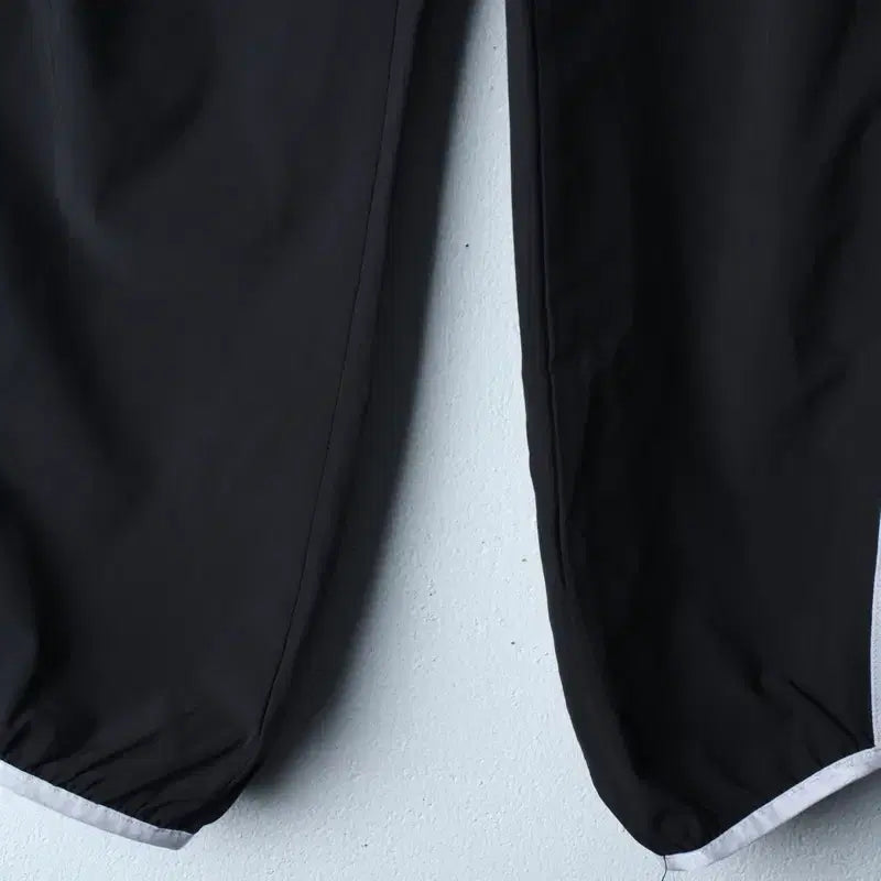 [BUNJANG] Adidas Training Pants 7/10 Nylon Black / (XL-2XL) 아디다스 트레이닝복 바지 7부 나일론 블랙-252D