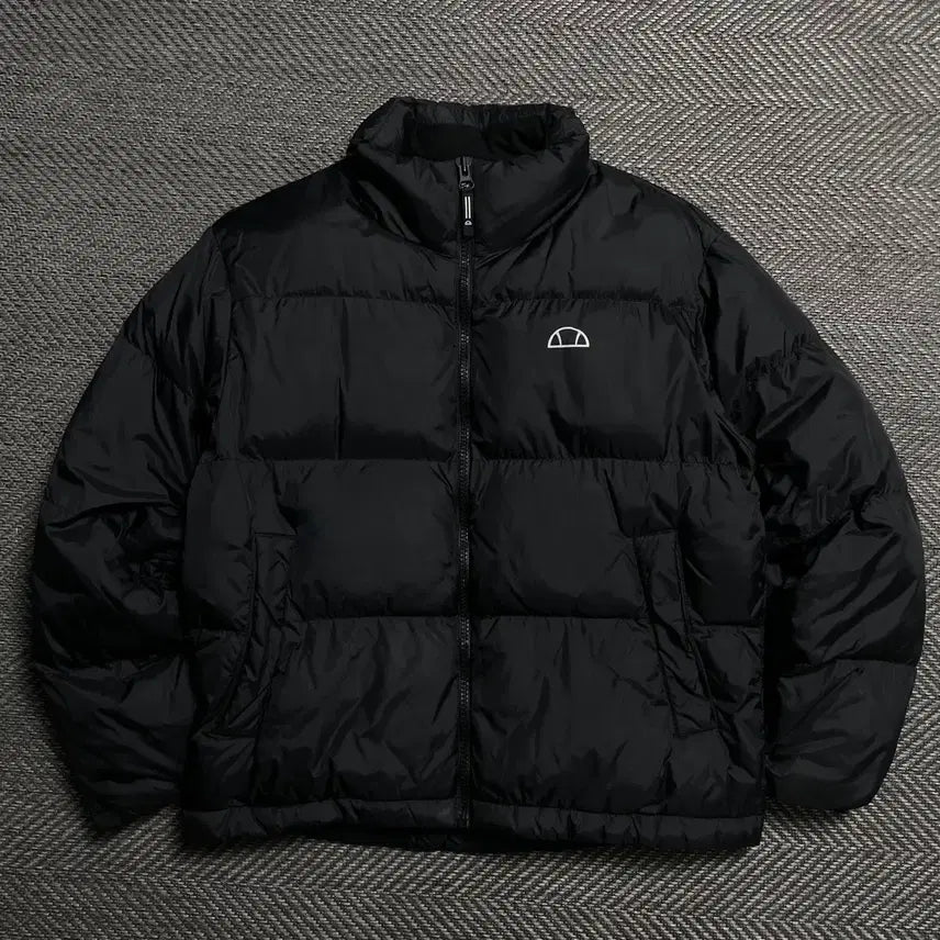 [BUNJANG] Ellesse USA Original Logo Down Puffer Jacket / 엘레쎄 USA 오리지날 로고 다운 푸퍼 패딩 블랙o 5240