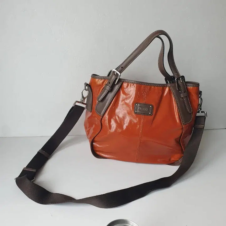 [BUNJANG] Tods Small Enamel Leather Tote Bag / 정품 ㅡ토즈ㅡ스몰.애나멜가죽.토트백 ㅡ택포