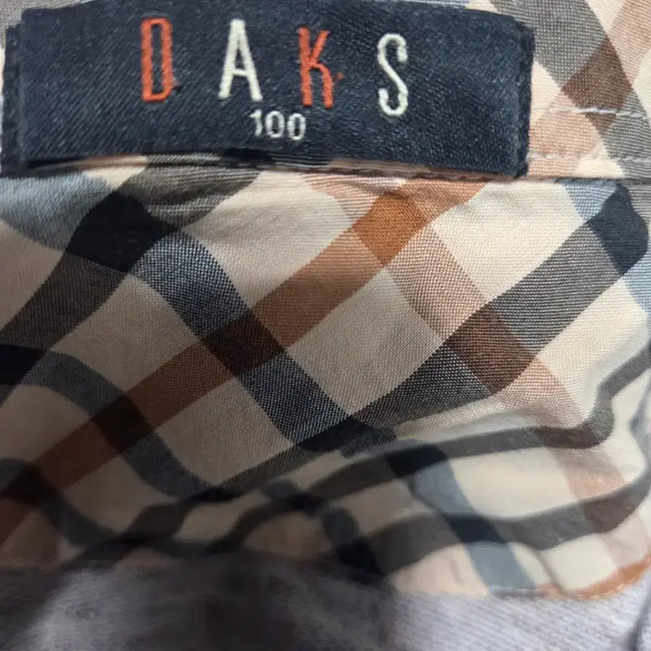 [SOLD OUT] 닥스 반팔 카라 티셔츠 브라운 체크