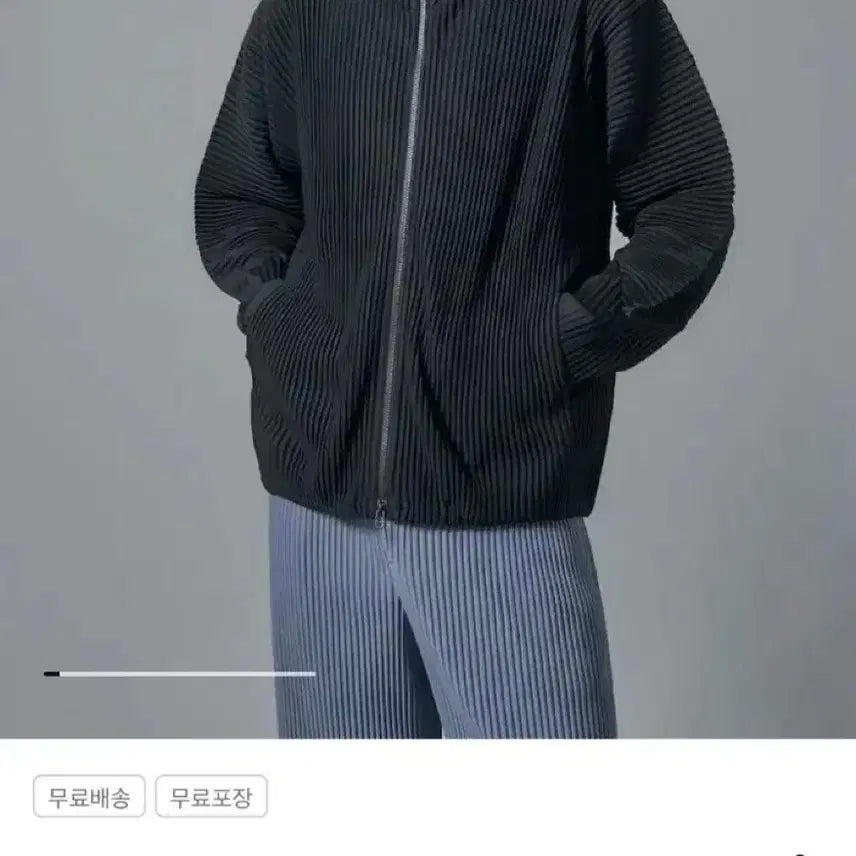 [SOLD OUT] [구매] 옴므플리세 / 오버사이즈 하이넥 집업 8월 먼슬리 2, 3