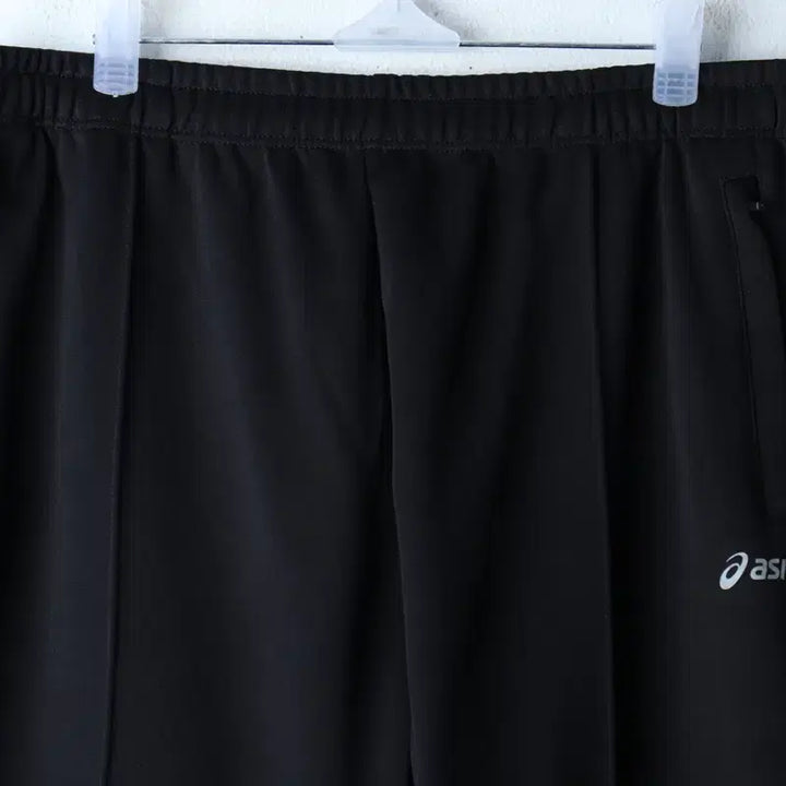 [BUNJANG] Asics Training Pants Black / (L-XL) 아식스 트레이닝복 바지 기능성 밴딩 블랙 무지-253B