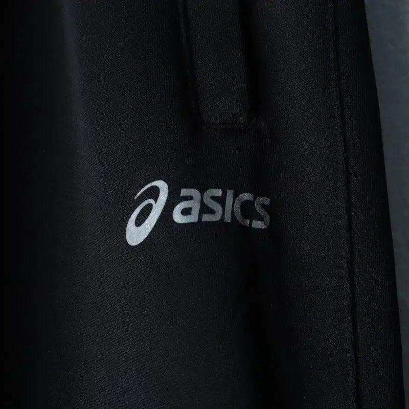 [BUNJANG] Asics Training Pants Black / (L-XL) 아식스 트레이닝복 바지 기능성 밴딩 블랙 무지-253B