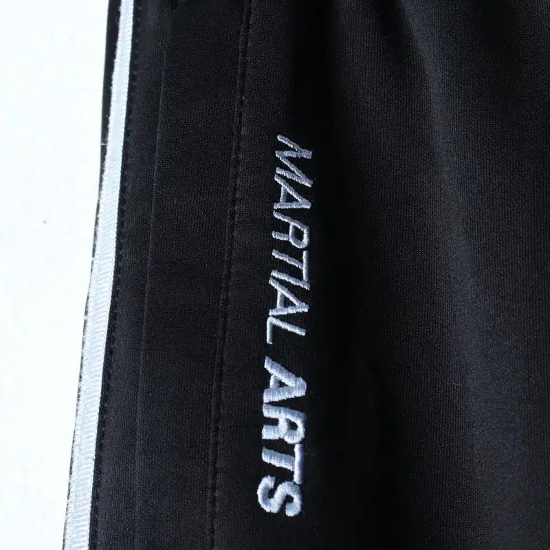 [BUNJANG] Adidas Training Pants Martial Arts Black Silver / (M-L) 아디다스 트레이닝복 바지 마샬아츠 블랙 실버-253C