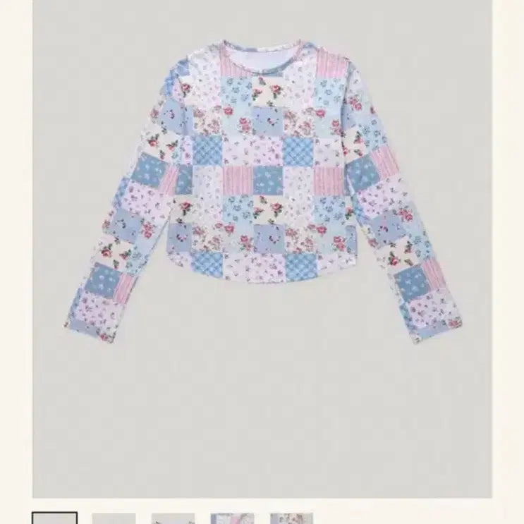 [BUNJANG] Smooth Mood Floral Patchwork T-Shirt / 스무드무드 플로럴 패치워크 티셔츠