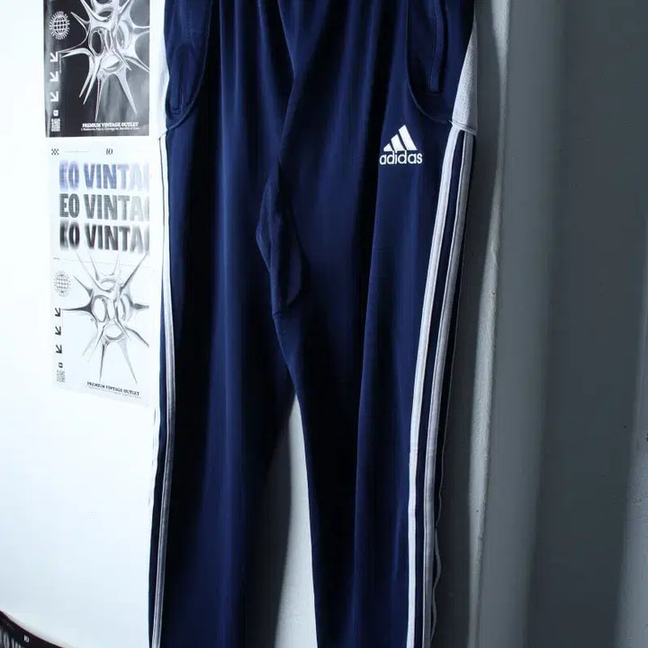[BUNJANG] Adidas Training Pants Navy / (M-L) 아디다스 트레이닝복 바지 축구 풋살 기능성 네이비-2541