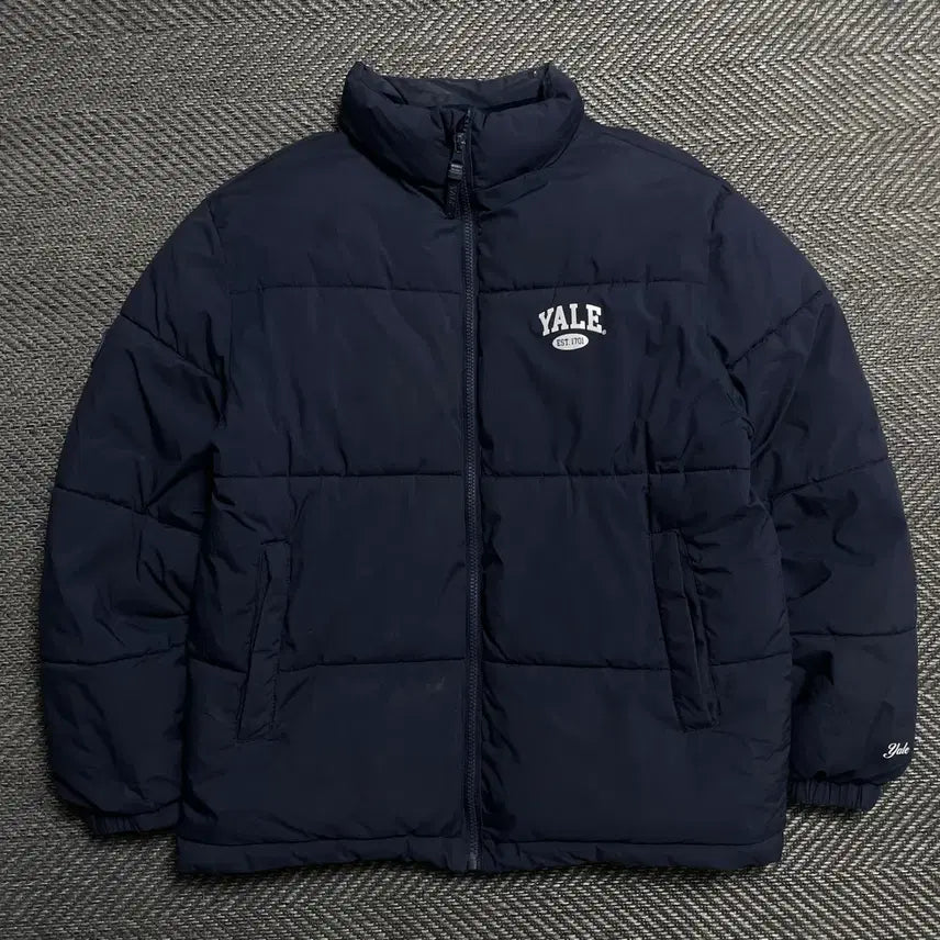 [BUNJANG] YALE Logo Basic Puffer Jacket / YALE 예일 로고 베이직 푸퍼 패딩o 5253