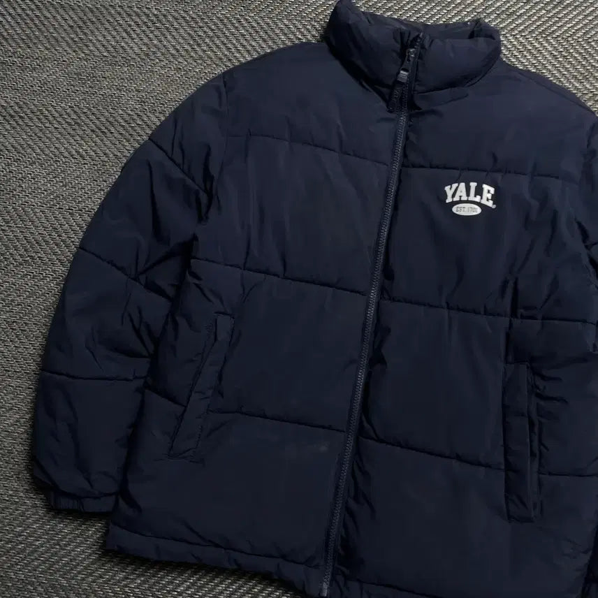 [BUNJANG] YALE Logo Basic Puffer Jacket / YALE 예일 로고 베이직 푸퍼 패딩o 5253