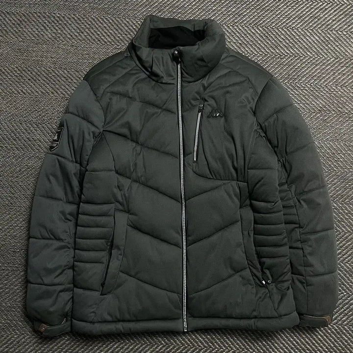 [BUNJANG] Kappa Side Patch Logo Down Puffer Jacket / 카파 사이드 패치 로고 다운 푸퍼 패딩 점퍼o 5254