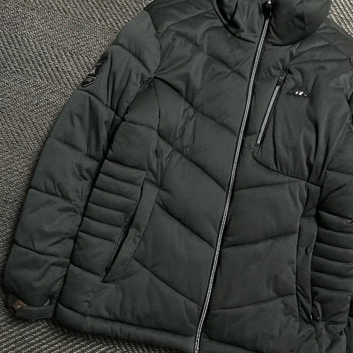 [BUNJANG] Kappa Side Patch Logo Down Puffer Jacket / 카파 사이드 패치 로고 다운 푸퍼 패딩 점퍼o 5254
