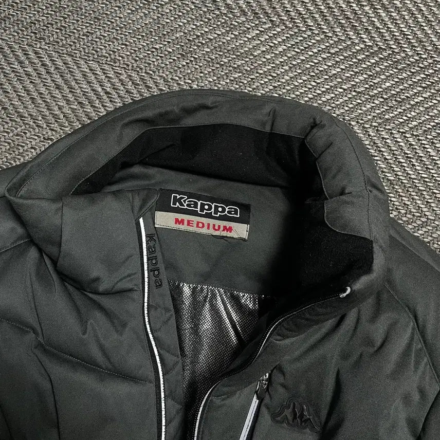 [BUNJANG] Kappa Side Patch Logo Down Puffer Jacket / 카파 사이드 패치 로고 다운 푸퍼 패딩 점퍼o 5254