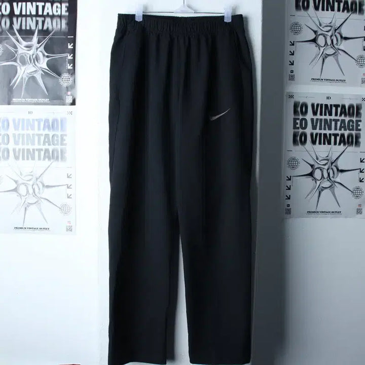 [BUNJANG] Nike Training Woven Pants (L-XL) - Black / (L-XL) 나이키 트레이닝복 바지 우븐 밴딩 블랙-2545