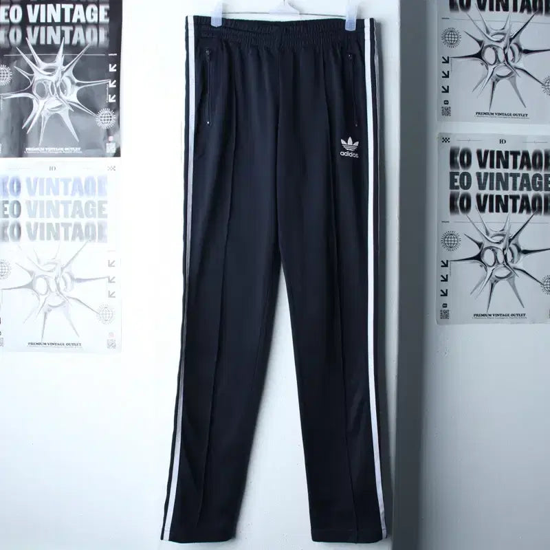[BUNJANG] Adidas Firebird Navy Training Pants / (S-M) 아디다스 트레이닝복 바지 오리지널 파이어버드 네이비-2547