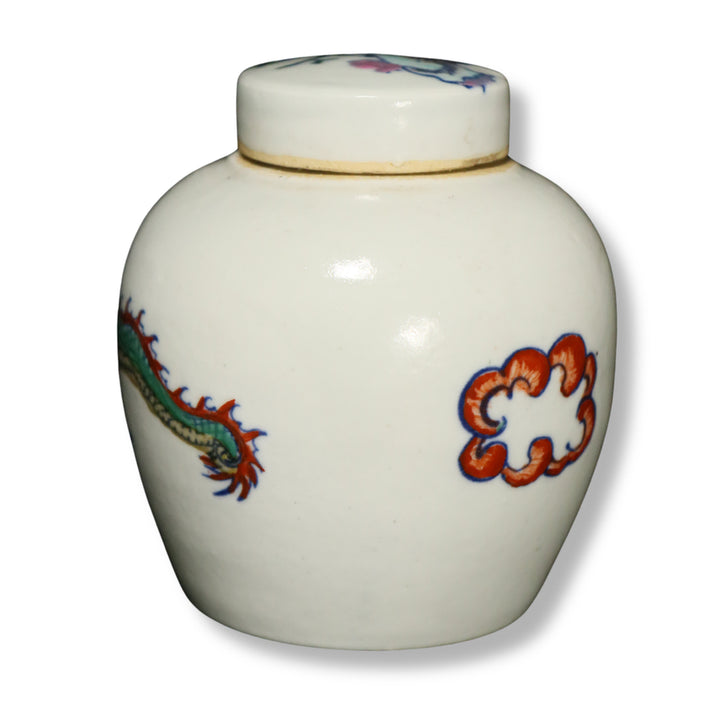 [BUNJANG] Qing Dynasty Two-Color Dragon Jar / 청대 투채 운룡문 유개호 [중국도자기]