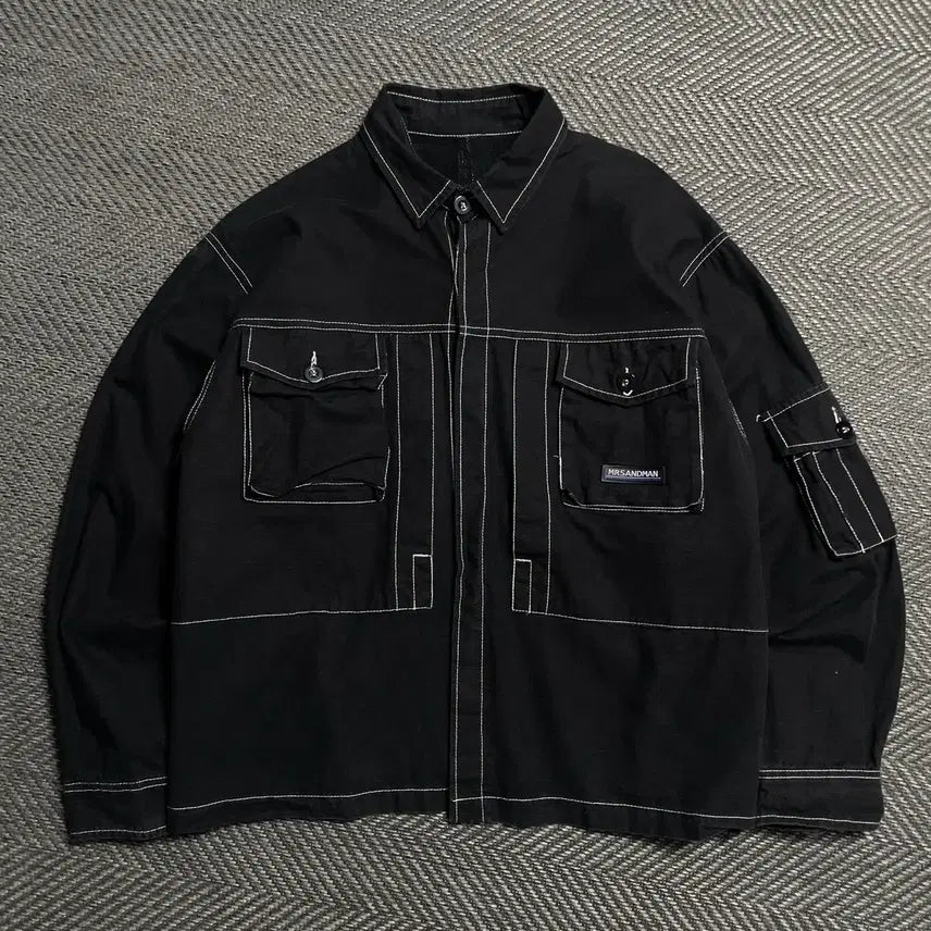 [BUNJANG] mrsandman Archive Stitch Work Shirt Jacket / mrsandman 아카이브 스티치 워크 셔츠 자켓o 5257