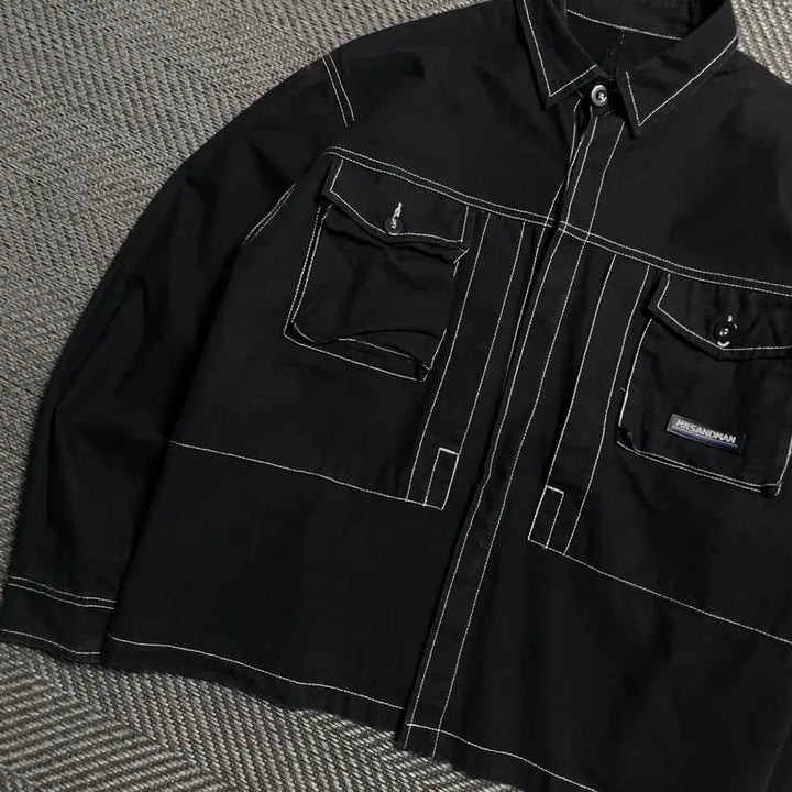 [BUNJANG] mrsandman Archive Stitch Work Shirt Jacket / mrsandman 아카이브 스티치 워크 셔츠 자켓o 5257