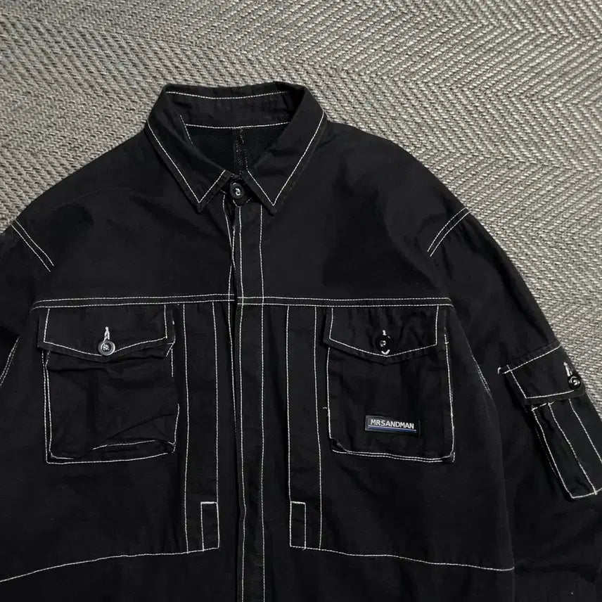 [BUNJANG] mrsandman Archive Stitch Work Shirt Jacket / mrsandman 아카이브 스티치 워크 셔츠 자켓o 5257