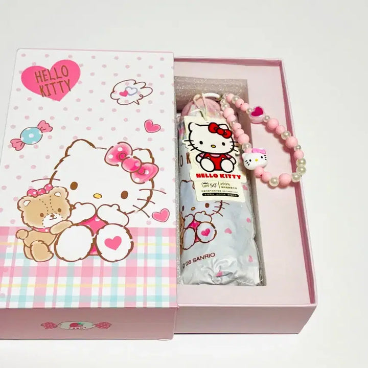 [BUNJANG] Hello Kitty Folding Umbrella/Sunshade (2 Colors) / 헬로키티 접이식 우산겸 양산 2색상