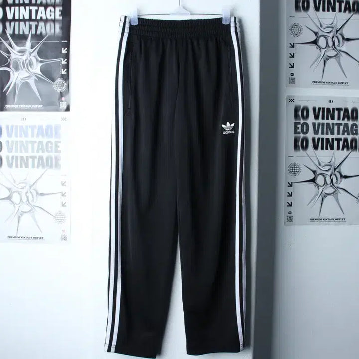 [BUNJANG] Adidas Firebird Training Pants / (S-M) 아디다스 트레이닝복 바지 오리지널 파이어버드 블랙-2549