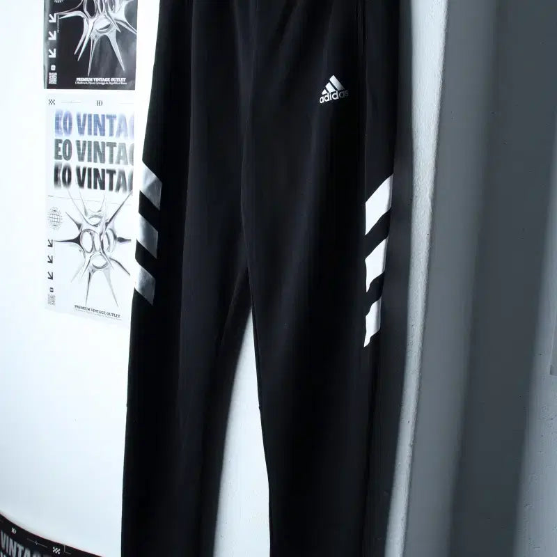 [BUNJANG] Adidas Training Pants Leggings Black Old School / W(S) 아디다스 트레이닝복 바지 레깅스 블랙 올드스쿨-254A
