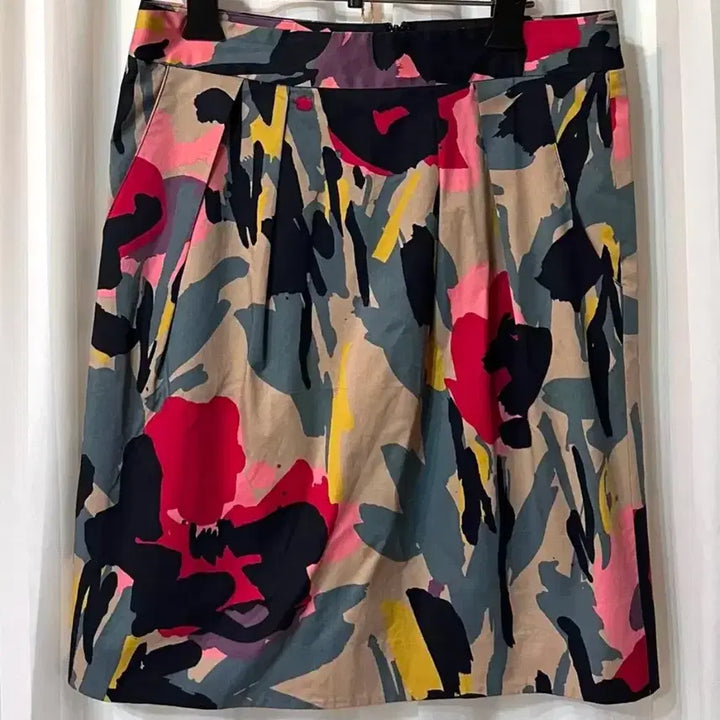 [BUNJANG] DKNY Geometric Pattern Flare Skirt / DKNY 기하학 패턴 스커트 Size 4 거의새것