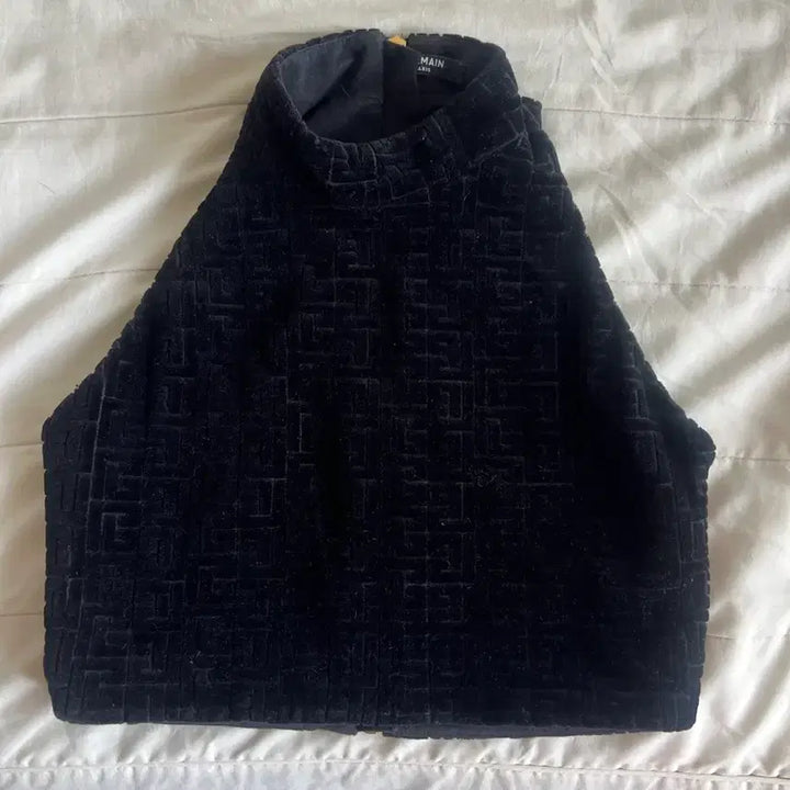 [BUNJANG] Balmain Velvet Crop Top / Balmain 발망 벨벳 크롭탑