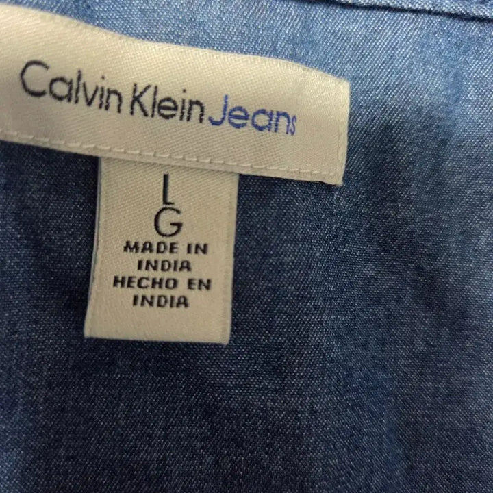 [BUNJANG] Calvin Klein Denim Shirt / 캘빈클라인 데님 셔츠