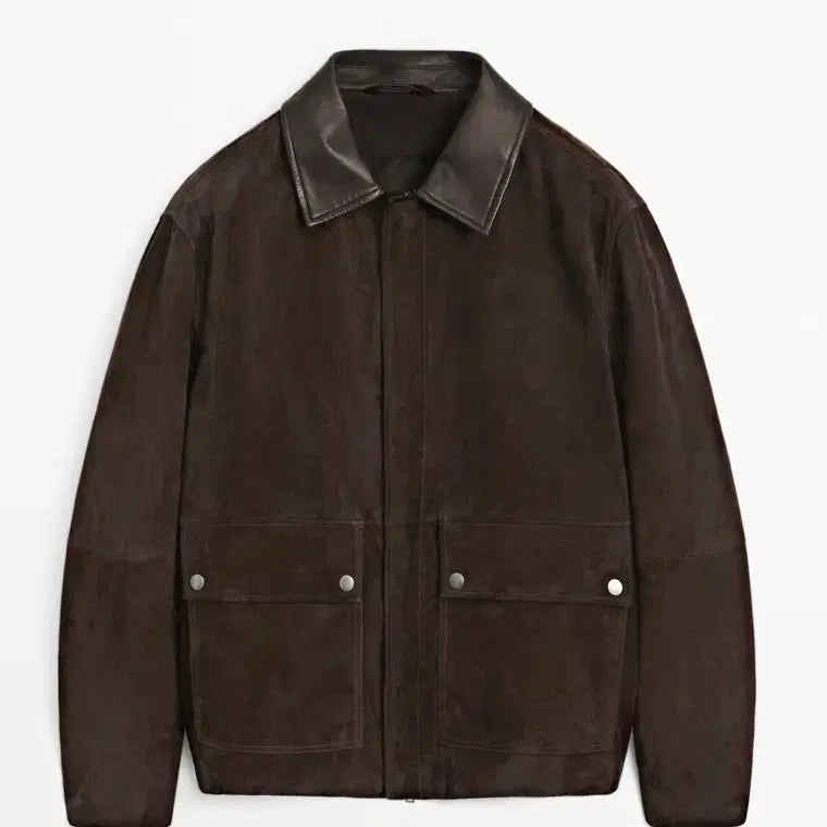 [BUNJANG] Massimo Dutti Suede Leather Jacket / 마시모두띠 스웨이드 레더 자켓