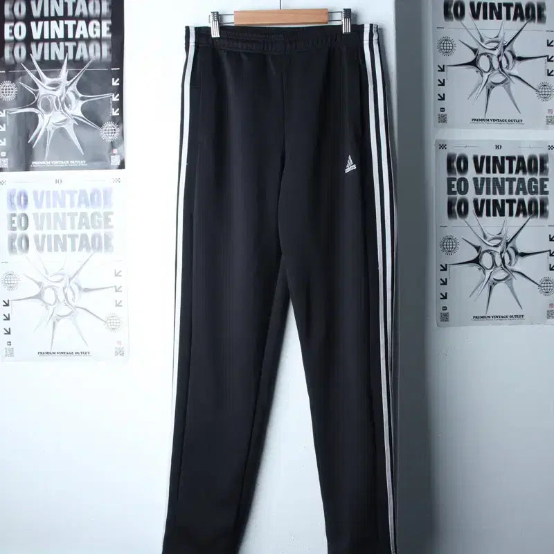 [BUNJANG] Adidas Training Pants Black Old School (L-XL) / (L-XL) 아디다스 트레이닝복 바지 블랙 삼선 올드스쿨-2553