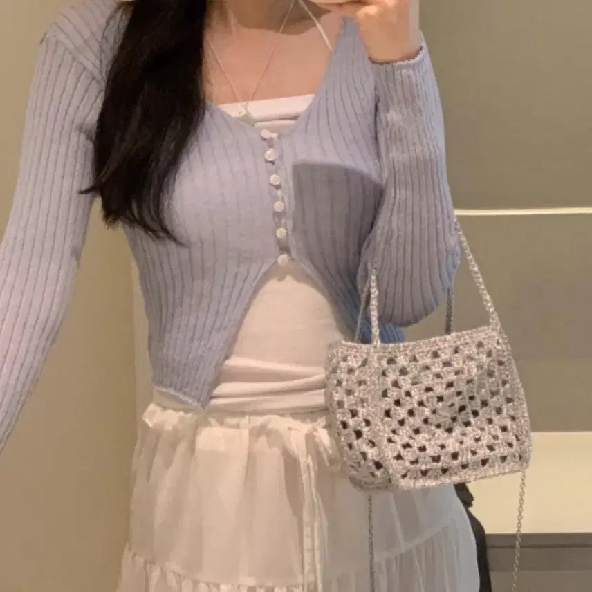 [BUNJANG] Handmade Chain Dot Bag / 핸드메이드 체인 도트백