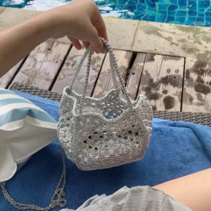 [BUNJANG] Handmade Chain Dot Bag / 핸드메이드 체인 도트백