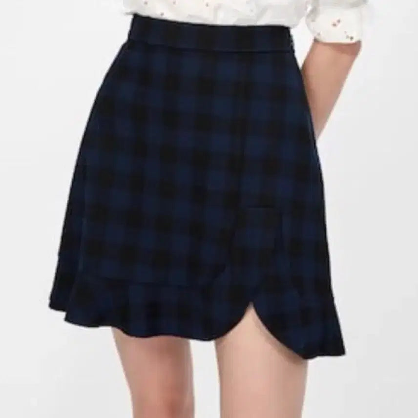 [BUNJANG] ZARA Checkered Flare Mini Skirt / 자라 체크 플레어 미니 스커트