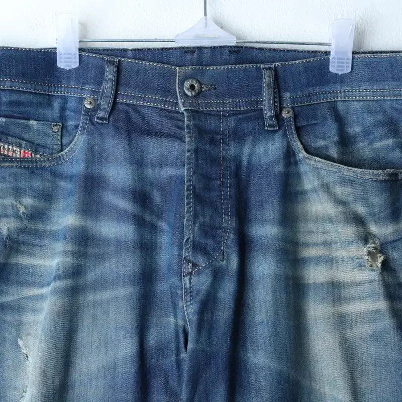 [BUNJANG] Diesel Slim Fit Washed Jeans / (XL-2XL) 디젤 청바지 데님 빅사이즈 슬림핏 워싱 찢청-255C