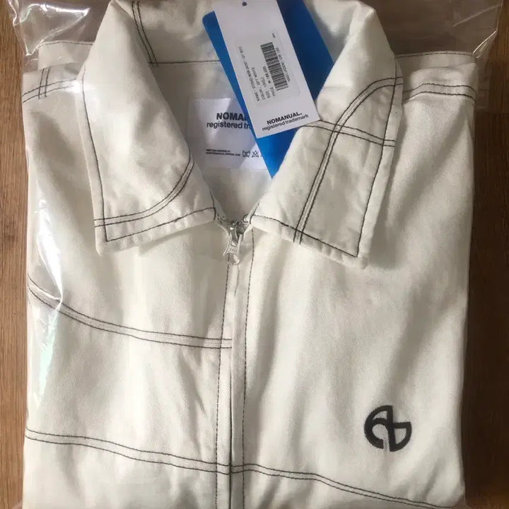 [BUNJANG] Nomanyual Stitched Work Jacket Off White L / 노매뉴얼 스티치드 워크자켓 OFF WHITE 색상 L 새상품