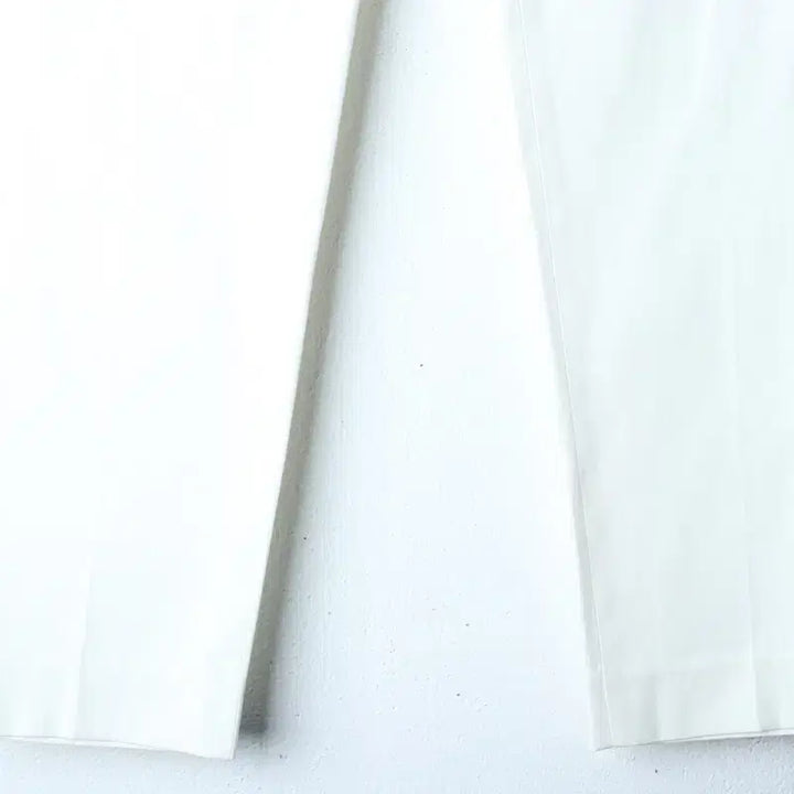 [BUNJANG] W(L) Duel Slacks Lightweight Pants White / W(L) 듀엘 슬랙스 경량 바지 화이트 무지 일자핏-2561