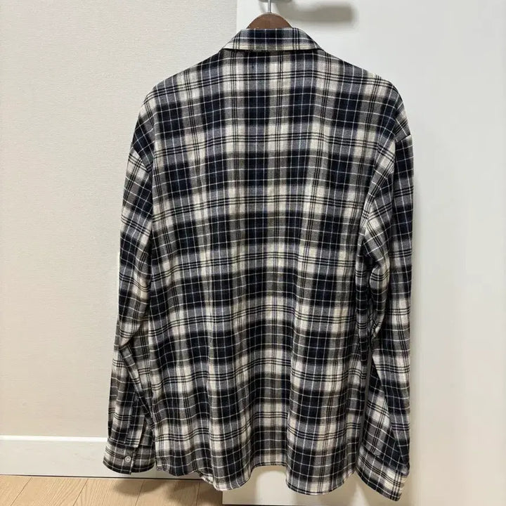 [BUNJANG] Black and White Checkered Shirt / 체크 남방