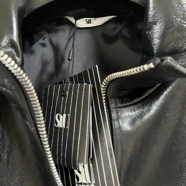[BUNJANG] STU 26 Lambskin Leather Jacket L / STU 26 램스킨 레더 자켓 L 새상품