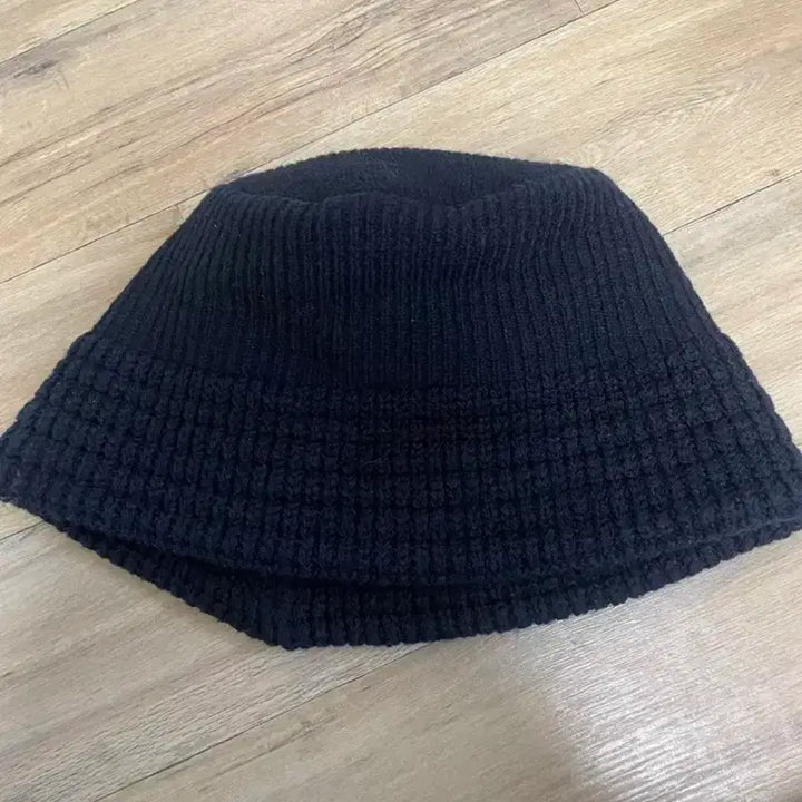[BUNJANG] Knit Bucket Hat Black / 니트 버킷햇 블랙