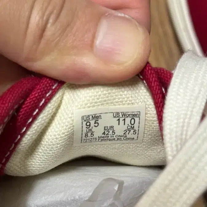 [BUNJANG] Vans Vault Authentic Chili Pepper (Old) Sneakers / 반스 볼트 어센틱 칠리페퍼 구형 275 새상품