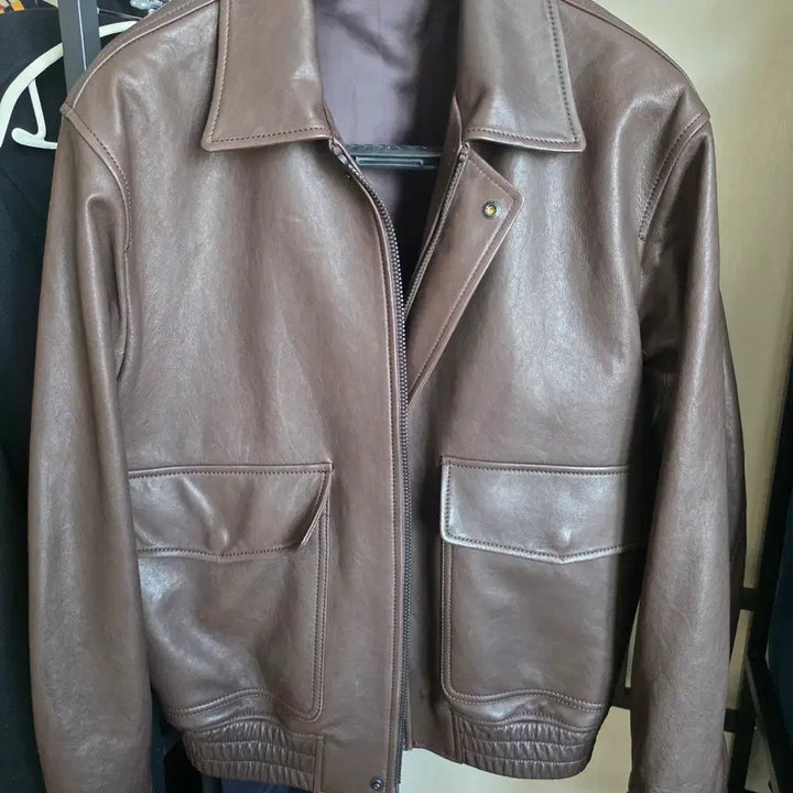 [BUNJANG] SEW A2 Leather Jacket Dark Brown / SEW A-2 a2 레더 자켓 다크 브라운 | Size 1