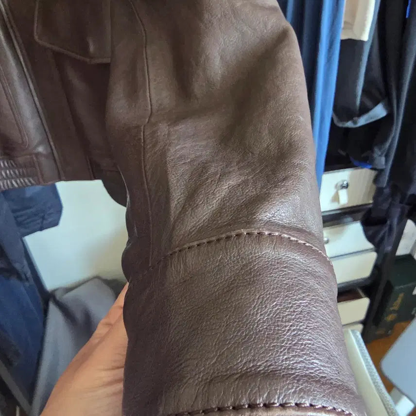 [BUNJANG] SEW A2 Leather Jacket Dark Brown / SEW A-2 a2 레더 자켓 다크 브라운 | Size 1