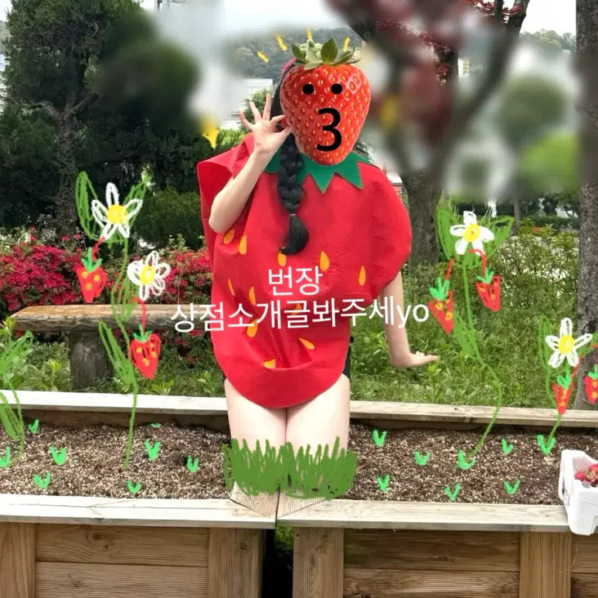 [SOLD OUT] 판매, 소장하실분) 졸업사진 대여 딸기 코스튬 코스프레 의상대여 졸사