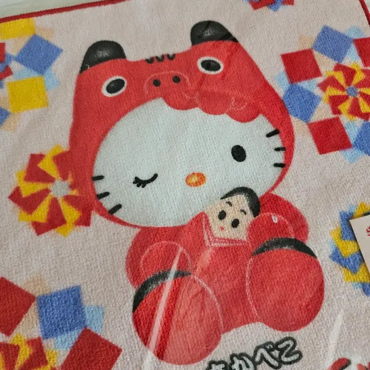 [BUNJANG] Sanrio Akabeko Hello Kitty Handkerchief / 산리오  아카베코헬로키티 손수건